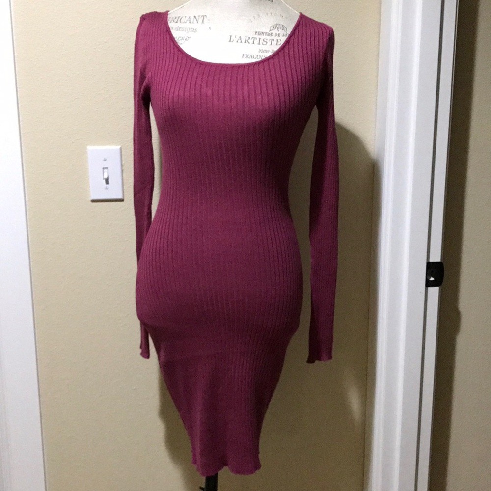 LA Gold body con dress above/below the knee NWT